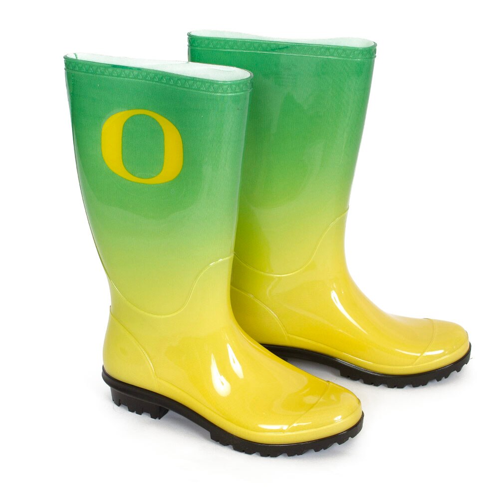 Classic Oregon O, Green, Boot, Accessories, Women, Gameday, Rubber, 994105